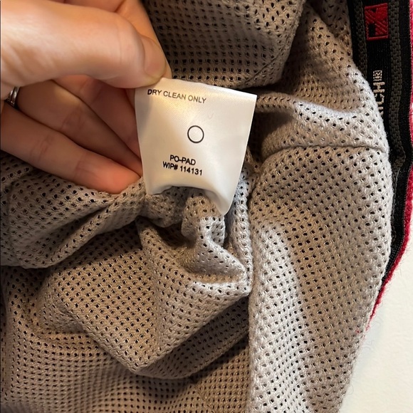 Woolrich Red Boiled Wool Mesh Lined Full Zip Up Vest - Size Small - Picture 16 of 16